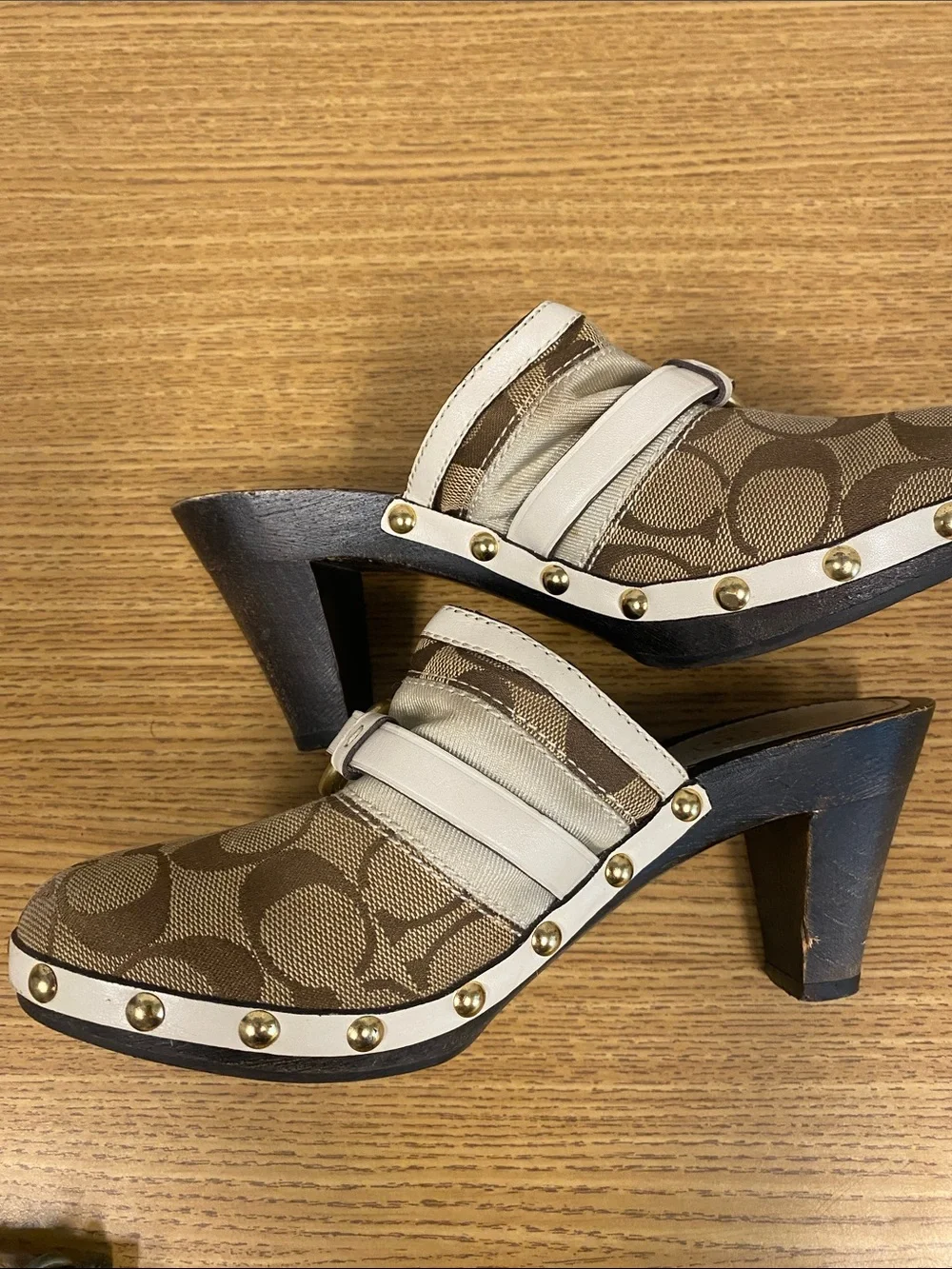 Coach slip mules